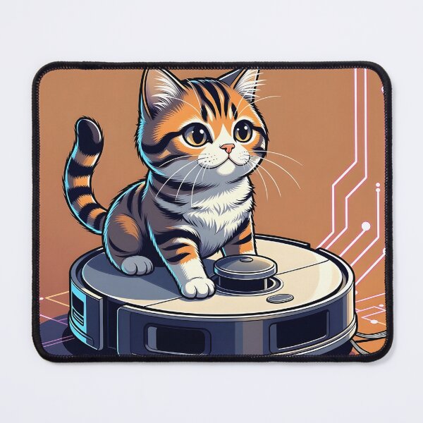 Item preview, Cat Riding Robot Vacuum designed and sold by SunDrift.