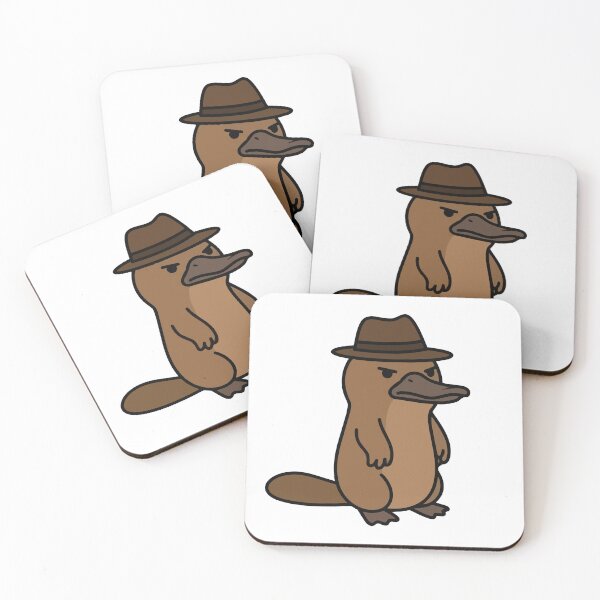 Item preview, Suspicious Platypus Wearing A Fedora Hat designed and sold by Petzzz.