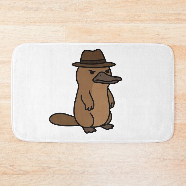 Item preview, Suspicious Platypus Wearing A Fedora Hat designed and sold by Petzzz.