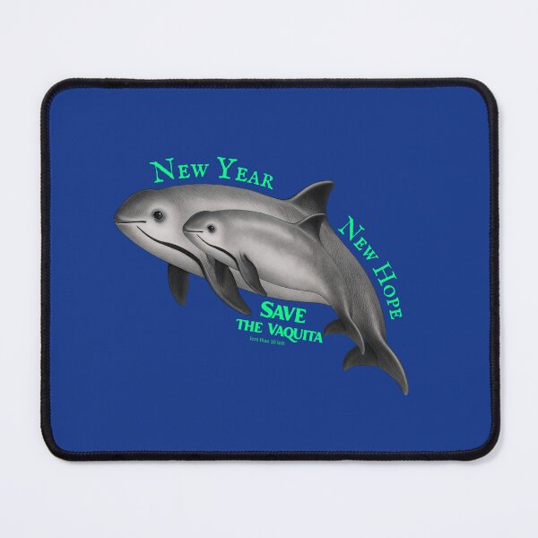 Item preview, Save the Vaquita – New Year New Hope Endangered Species Awareness Tee, Hoodie, Totes, Stickers & more designed and sold by Pawethic Prints Studio.