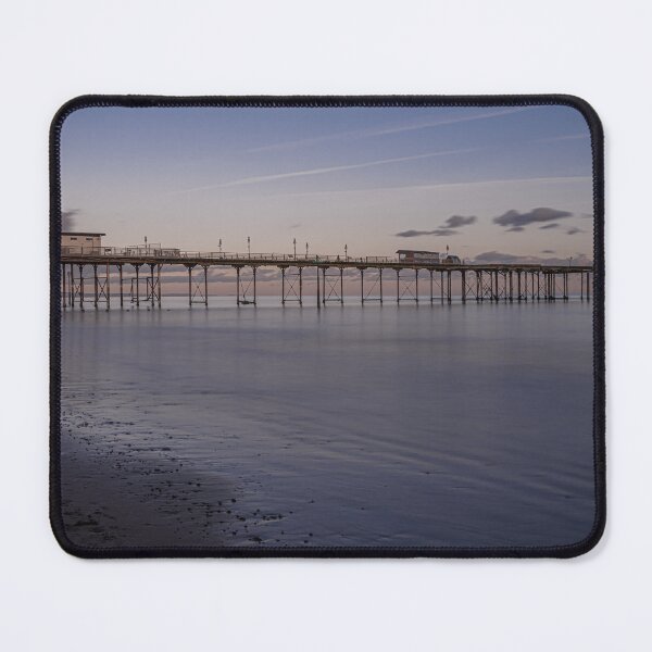 Item preview, Teignmouth Pier at Blue Hour – Calm Devon Seascape designed and sold by JoSowden.