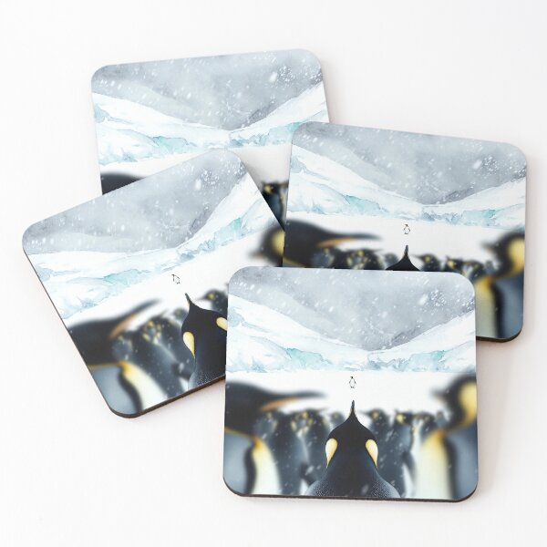Artikelvorschau, Berühmte Aquarellillustration eines Kaiserpinguins – ideal als Wanddekoration und Geschenk entworfen und verkauft von Shirtazy.