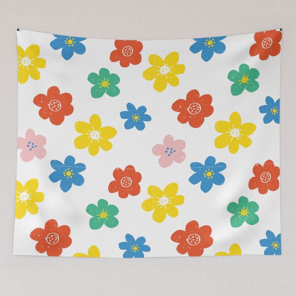 Item preview, Colorful Retro Flower Garden designed and sold by OHU-studio.