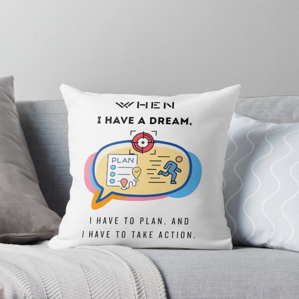 Item preview, When I Have a Dream Plan and Take Action Quote designed and sold by Whimsy Works.