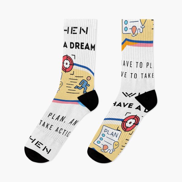 Item preview, When I Have a Dream Plan and Take Action Quote designed and sold by Whimsy Works.