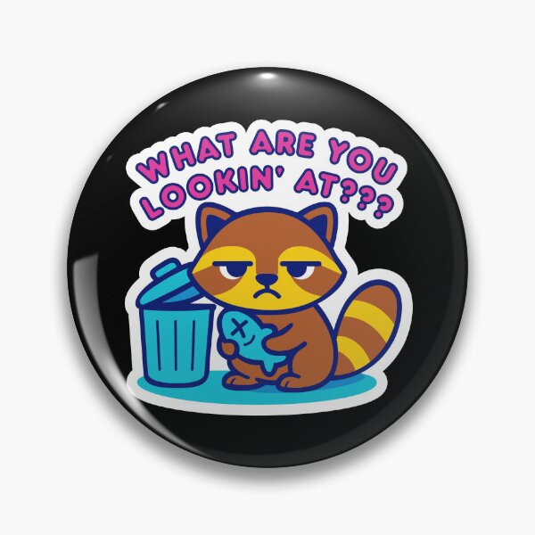 Item preview, Trash Mood Raccoon — What Are You Lookin’ At???  designed and sold by CLUB SODA KID DESIGNS.