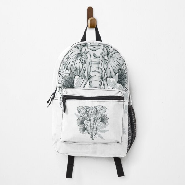 Item preview, Elephant Ginkgo Biloba Leaves Out of Africa on White designed and sold by PolaMaku.
