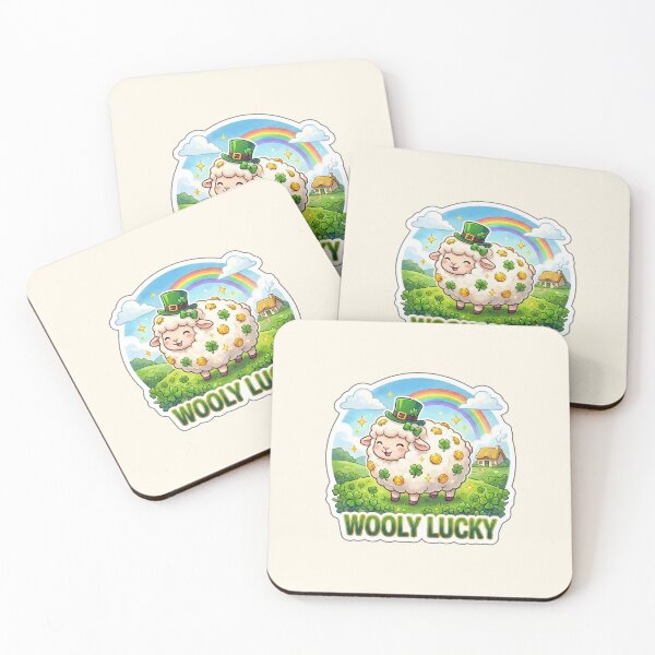 Item preview, St. Patrick’s Day Wooly Lucky Sheep – Cute Irish Sticker designed and sold by Nuist25.