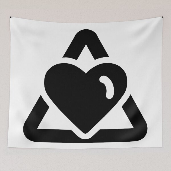 Item preview, Protected Heart – Minimal Geometric Self Love Symbol designed and sold by VilnaArtPrints.