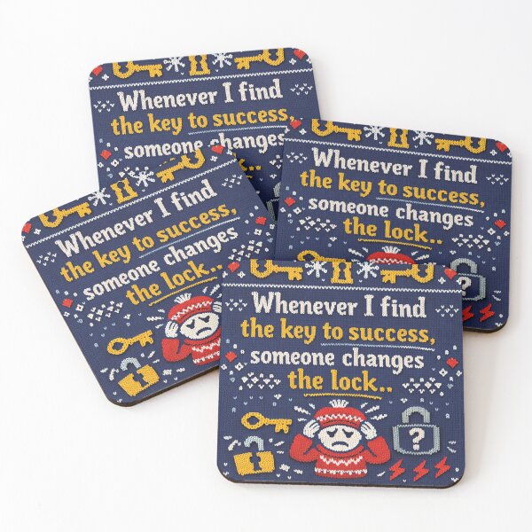 Item preview, Key to Success Knitting Design – Funny Success Saying designed and sold by Mauswohn.