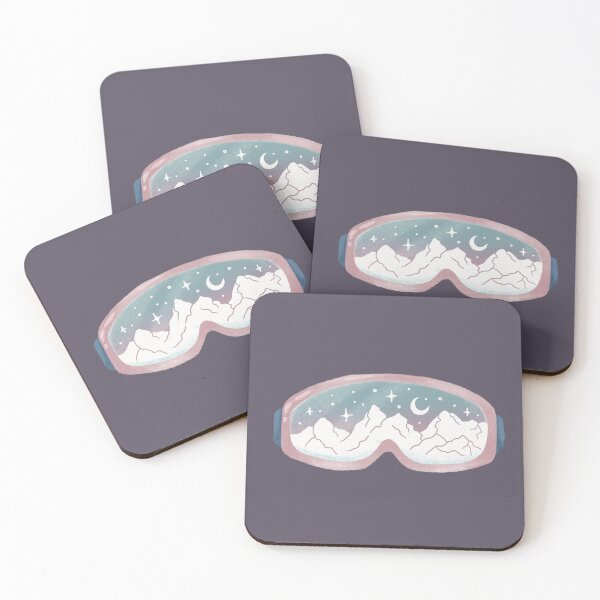 Item preview, Ski Glasses Mountain Scenery designed and sold by pinapurri.