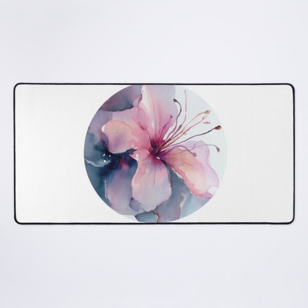 Item preview, Pink flower in watercolor art piece designed and sold by anytka.