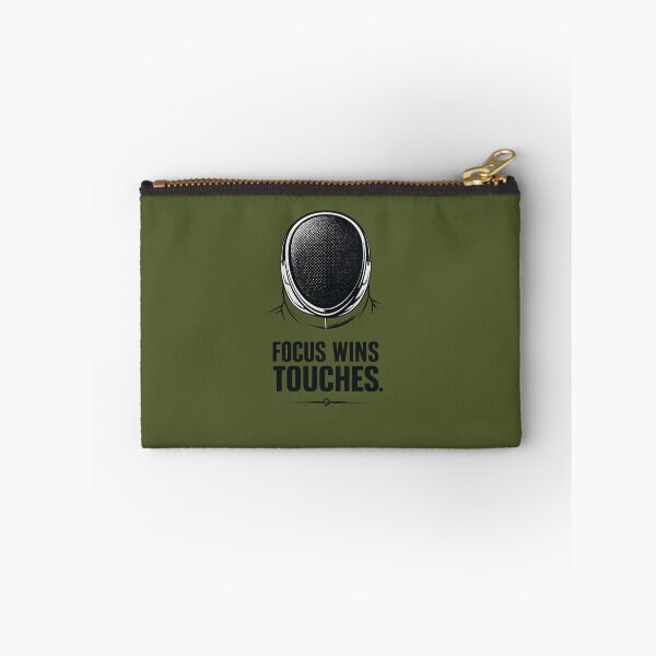 Item preview, Focus Wins Touches – Minimal Fencing Mask Typography designed and sold by ChillCharmStudio.