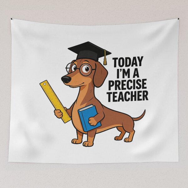 Item preview, Dachshund Teacher Shirt – Cute Precise Teacher Dog Design designed and sold by truongloc246.