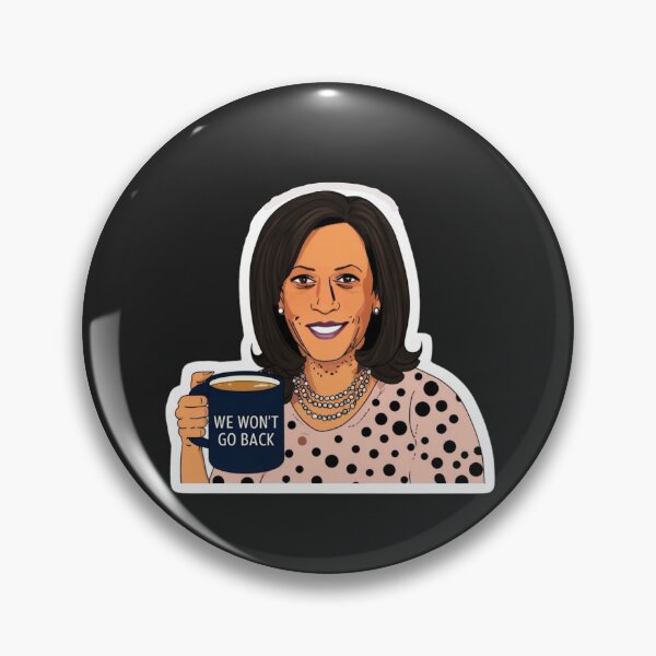 Item preview, Kamala Harris We Won't Go Back Coffee Mug - Political Empowerment Sticker Art designed and sold by Wonder Pixel Studio.