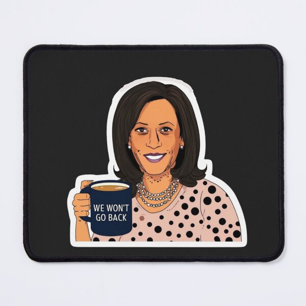 Item preview, Kamala Harris We Won't Go Back Coffee Mug - Political Empowerment Sticker Art designed and sold by Wonder Pixel Studio.