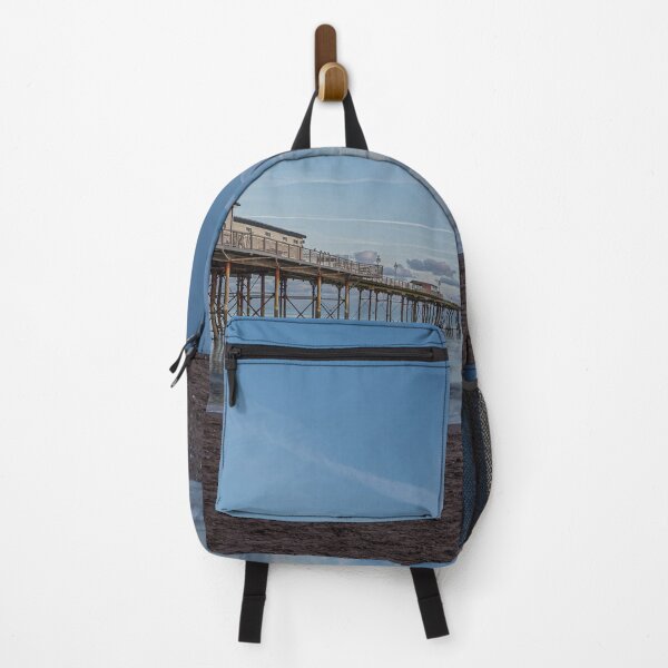 Item preview, Teignmouth Pier at Blue Hour – Calm Devon Seascape designed and sold by JoSowden.