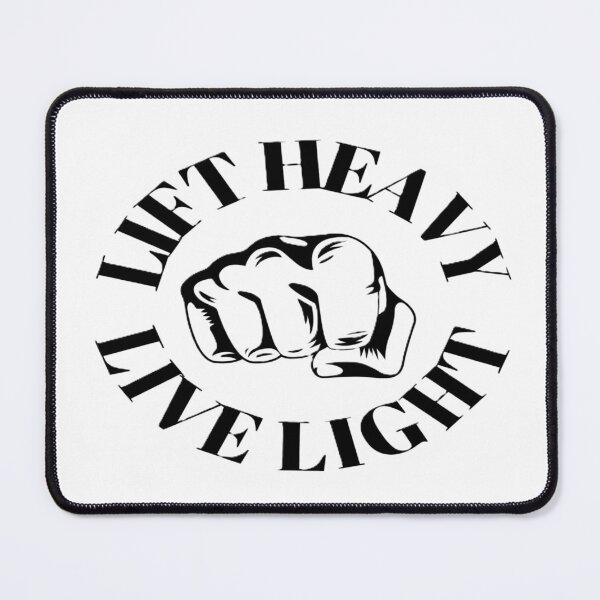 Item preview, Lift Heavy Live Light - Motivational Gym Fist Logo designed and sold by StrongEveryDayStore.