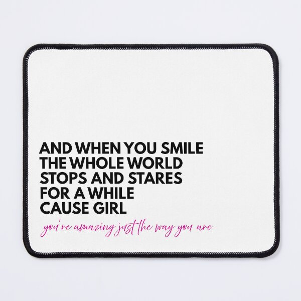 Item preview, Valentine Greeting Card – Bruno Mars Inspired “Just The Way You Are” Smile Quote designed and sold by Sketchbook Studio by Aqsaa.