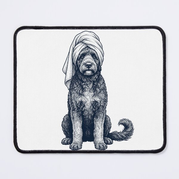 Item preview, Portuguese Water Dog Spa Bath Dog Mom Dad designed and sold by DoodleTortle.