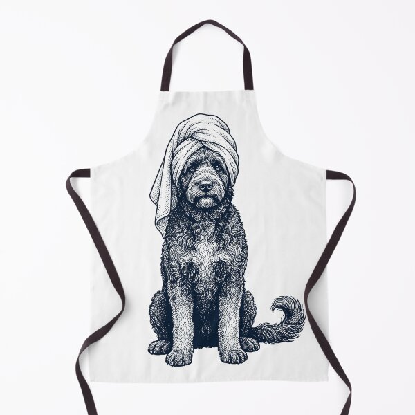 Item preview, Portuguese Water Dog Spa Bath Dog Mom Dad designed and sold by DoodleTortle.