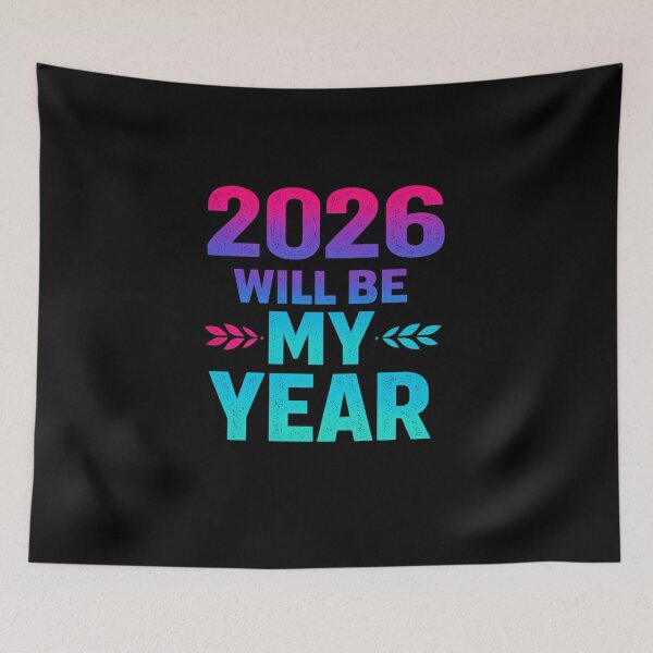Item preview, 2026 Will Be My Year – Motivational New Year Quote T-Shirt | Bold Gradient Typography designed and sold by DailyDrivesct.
