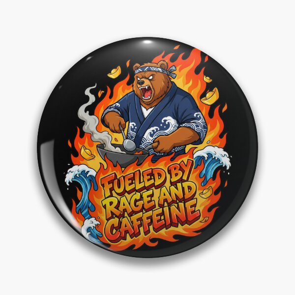 Item preview, Angry Bear Chef: "Fueled By Rage And Caffeine" Ramen Cook designed and sold by Tong4130.