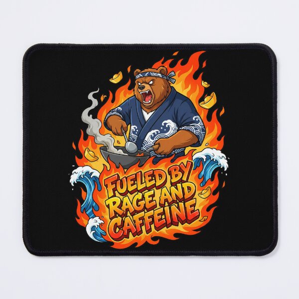 Item preview, Angry Bear Chef: "Fueled By Rage And Caffeine" Ramen Cook designed and sold by Tong4130.