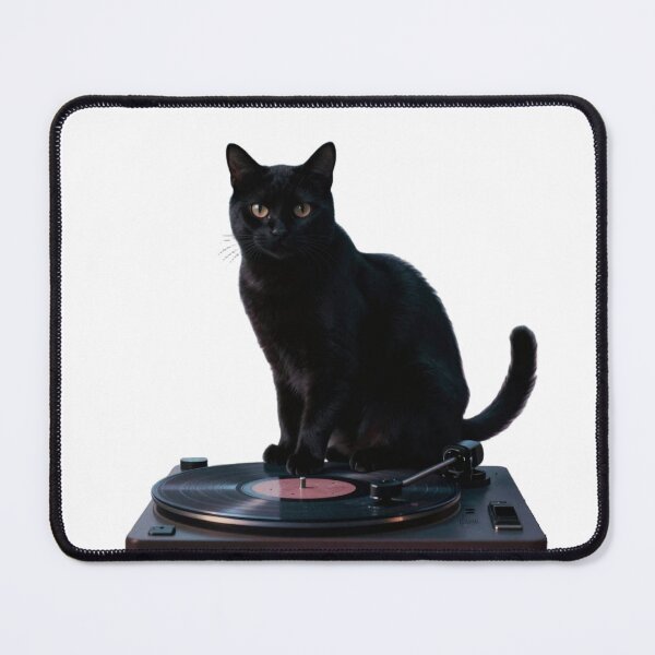 Item preview, Cat on a Vinyl Record designed and sold by GIFT4S.