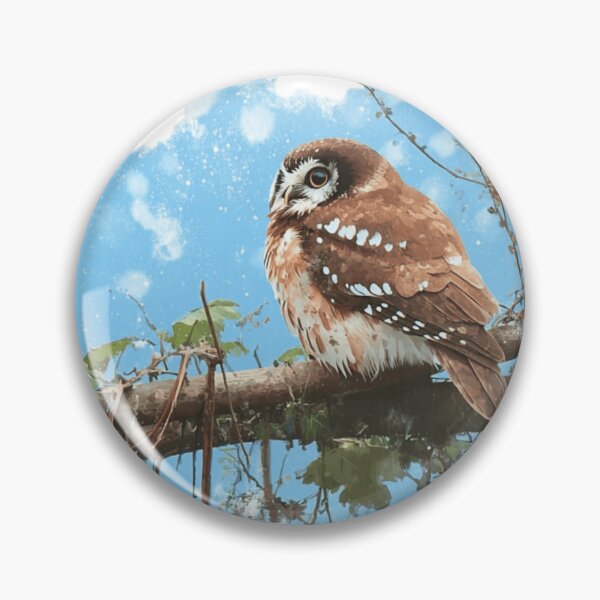 Item preview, Boreal Owl Watercolor designed and sold by Mission Ready.