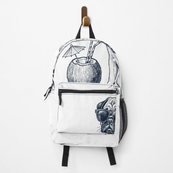 Item preview, Pug Vacation Dog Lover Gift designed and sold by DoodleTortle.