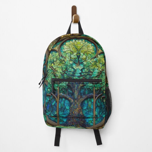 Item preview, Stained Glass Monastic Vitrail Tree Pattern designed and sold by GrinGalore.