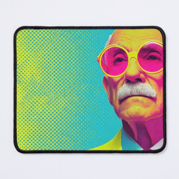 Item preview, Brightly colored mans portrait designed and sold by anytka.