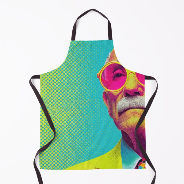 Item preview, Brightly colored mans portrait designed and sold by anytka.