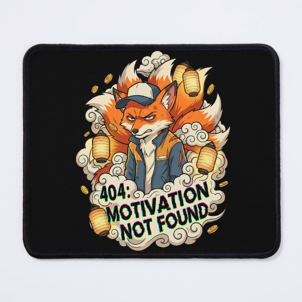 Item preview, Stressed Kitsune Delivery Driver: "404: Motivation Not Found" designed and sold by Tong4130.