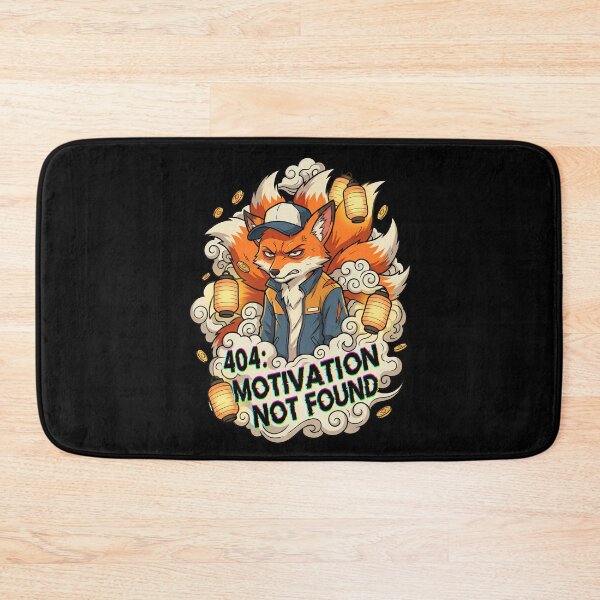 Item preview, Stressed Kitsune Delivery Driver: "404: Motivation Not Found" designed and sold by Tong4130.