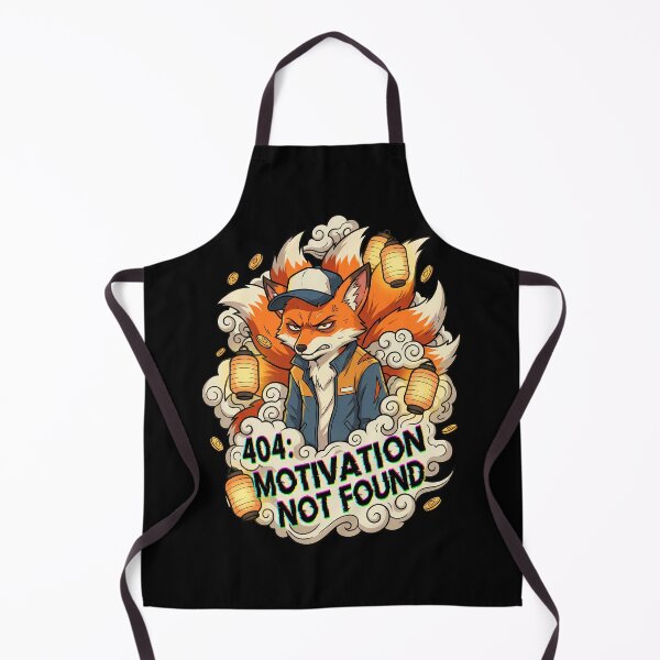 Item preview, Stressed Kitsune Delivery Driver: "404: Motivation Not Found" designed and sold by Tong4130.