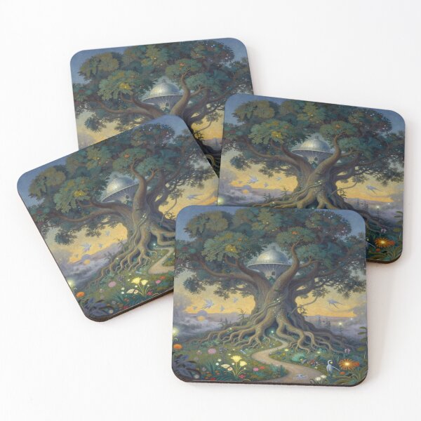 Item preview, Magical tree with a path of light – A fantastic nature vision full of color, depth, and story charm. designed and sold by FotoworldEdel.