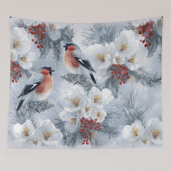 Item preview, Waxwings and the Winter Calm designed and sold by Mission Ready.