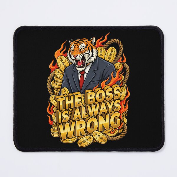 Item preview, Furious Tiger CEO: "The Boss Is Always Wrong" Corporate Humor designed and sold by Tong4130.