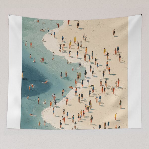 Item preview, Crowded Beach Scene designed and sold by lautir.