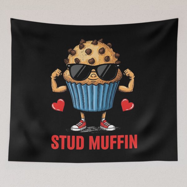 Item preview, Stud Muffin Valentine - Chocolate Chip designed and sold by OlakunleOloroz.