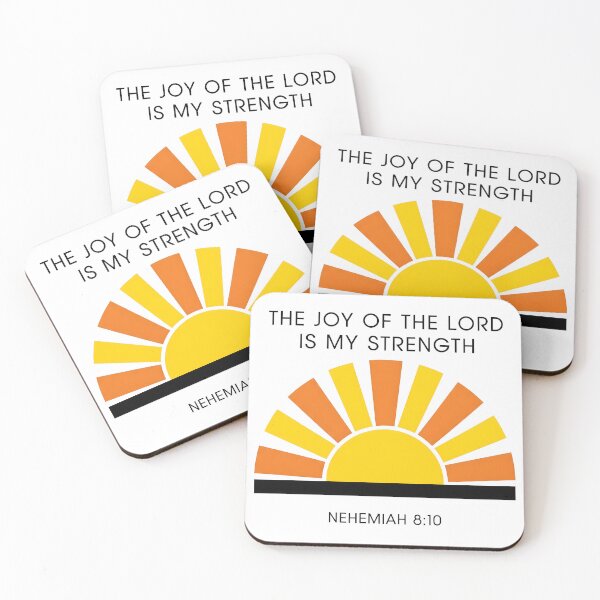 Item preview, The Joy of the Lord Is My Strength Bible Verse Art. designed and sold by loveandlightrb.