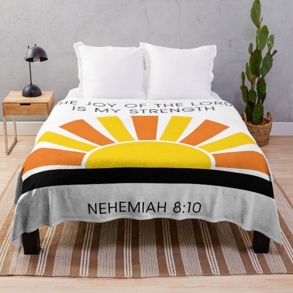 Item preview, The Joy of the Lord Is My Strength Bible Verse Art. designed and sold by loveandlightrb.