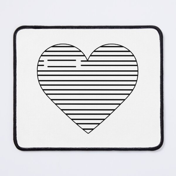 Item preview, Minimal Heart – Black and White Line Art Love Symbol designed and sold by VilnaArtPrints.