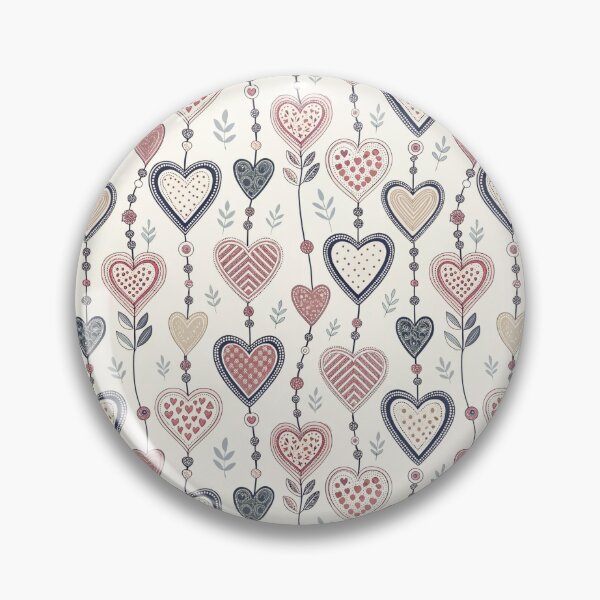 Item preview, Nordic Folk Heart Garlands | Scandinavian Folk Design designed and sold by Shuga-Design.