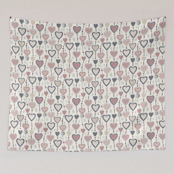 Item preview, Nordic Folk Heart Garlands | Scandinavian Folk Design designed and sold by Shuga-Design.