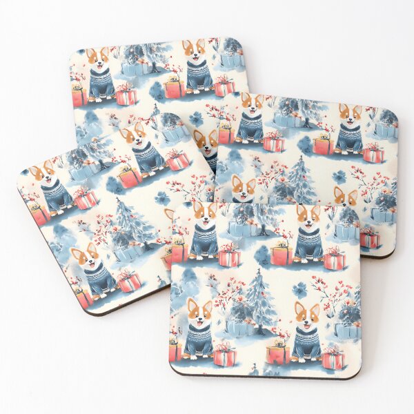 Item preview, Christmas Dogs Watercolor Art - Winter Series designed and sold by Mission Ready.