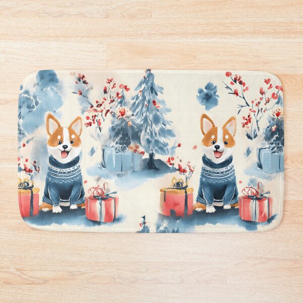 Item preview, Christmas Dogs Watercolor Art - Winter Series designed and sold by Mission Ready.