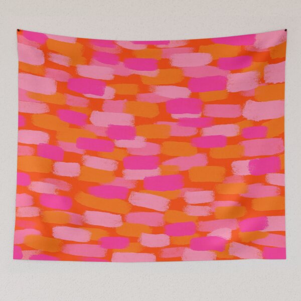 Item preview, Abstract, Pink and Orange, Paint Brush Effect designed and sold by OneThreeSix.